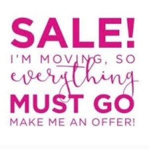 IM MOVING AND WOULD LIKE TO DOWNSIZE MY CLOSET!